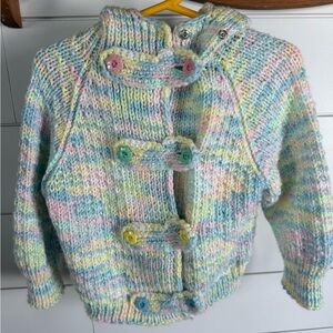 Vintage hand knit toddler sweater
